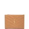 Saint Laurent Monogram logo plaque wallet