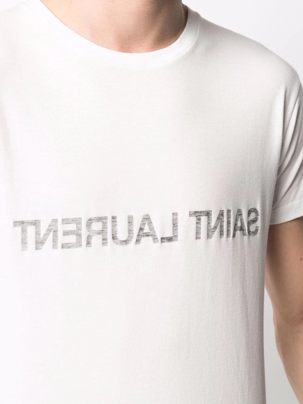 Saint Laurent reverse logo-print T-shirt