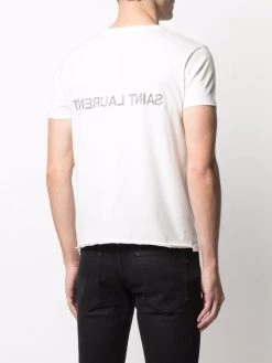 Saint Laurent reverse logo-print T-shirt