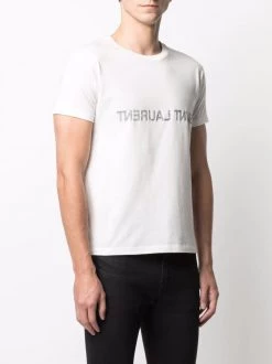 Saint Laurent reverse logo-print T-shirt