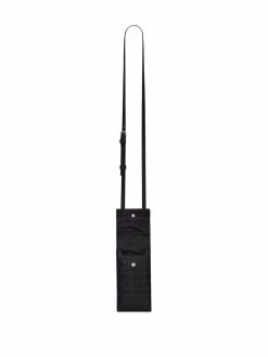 Saint Laurent crocodile-embossed phone pouch