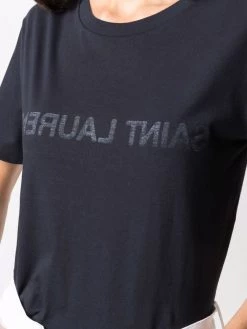 Saint Laurent reverse logo-print T-shirt