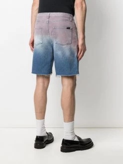 Saint Laurent gradient denim shorts