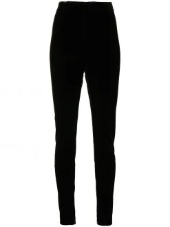 Saint Laurent high-waisted tailored velvet leggings