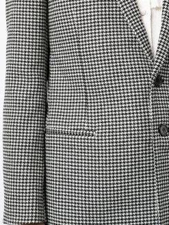 Saint Laurent houndstooth single-breasted blazer