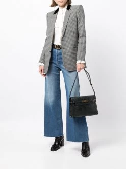 Saint Laurent houndstooth single-breasted blazer