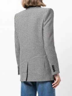 Saint Laurent houndstooth single-breasted blazer