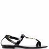 Saint Laurent Cassandra logo sandals