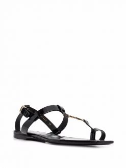 Saint Laurent Cassandra logo sandals