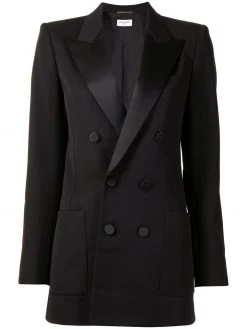 Saint Laurent double-breasted wool blazer