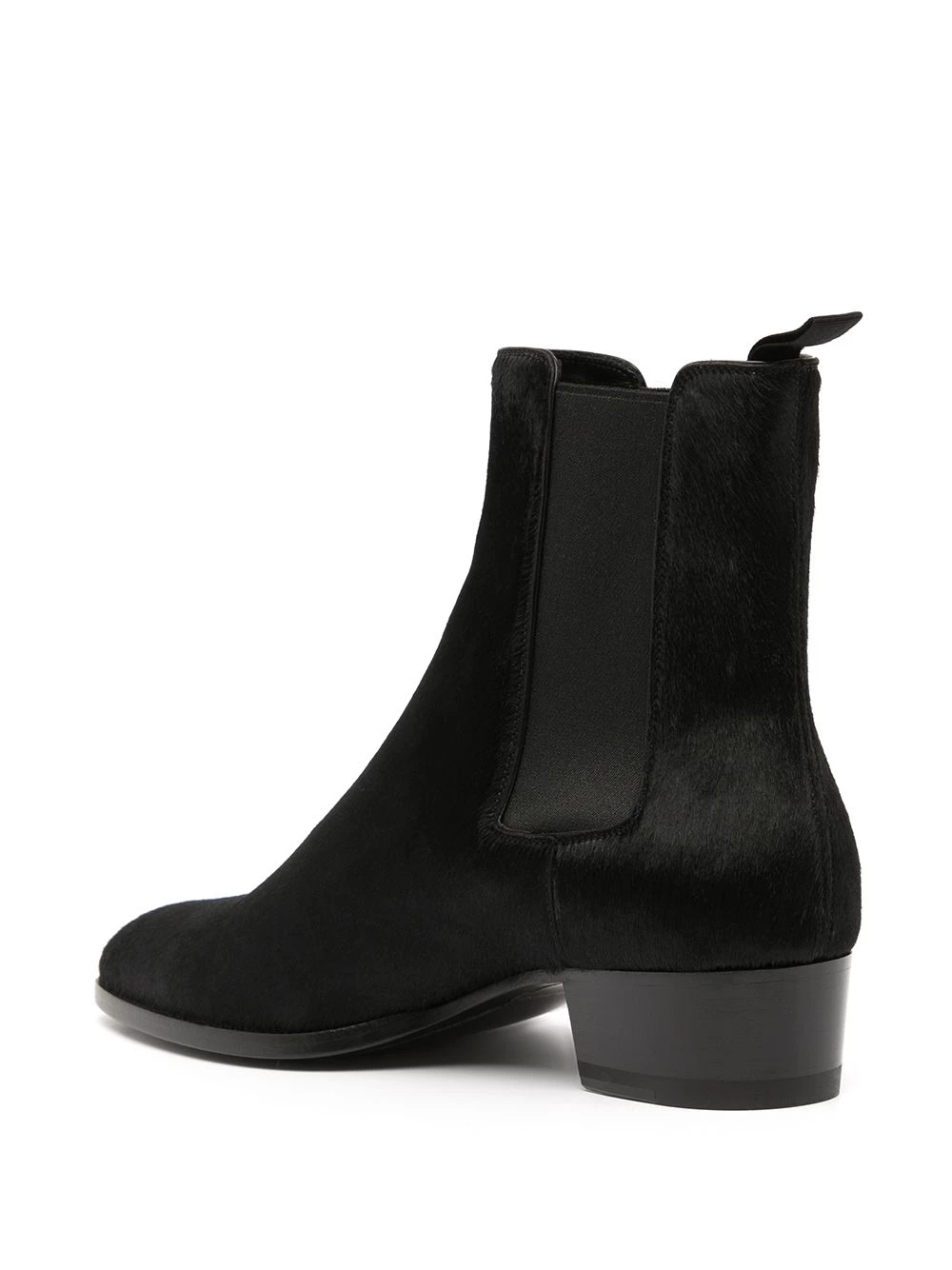 Saint Laurent Wyatt 40mm pony hair Chelsea boots