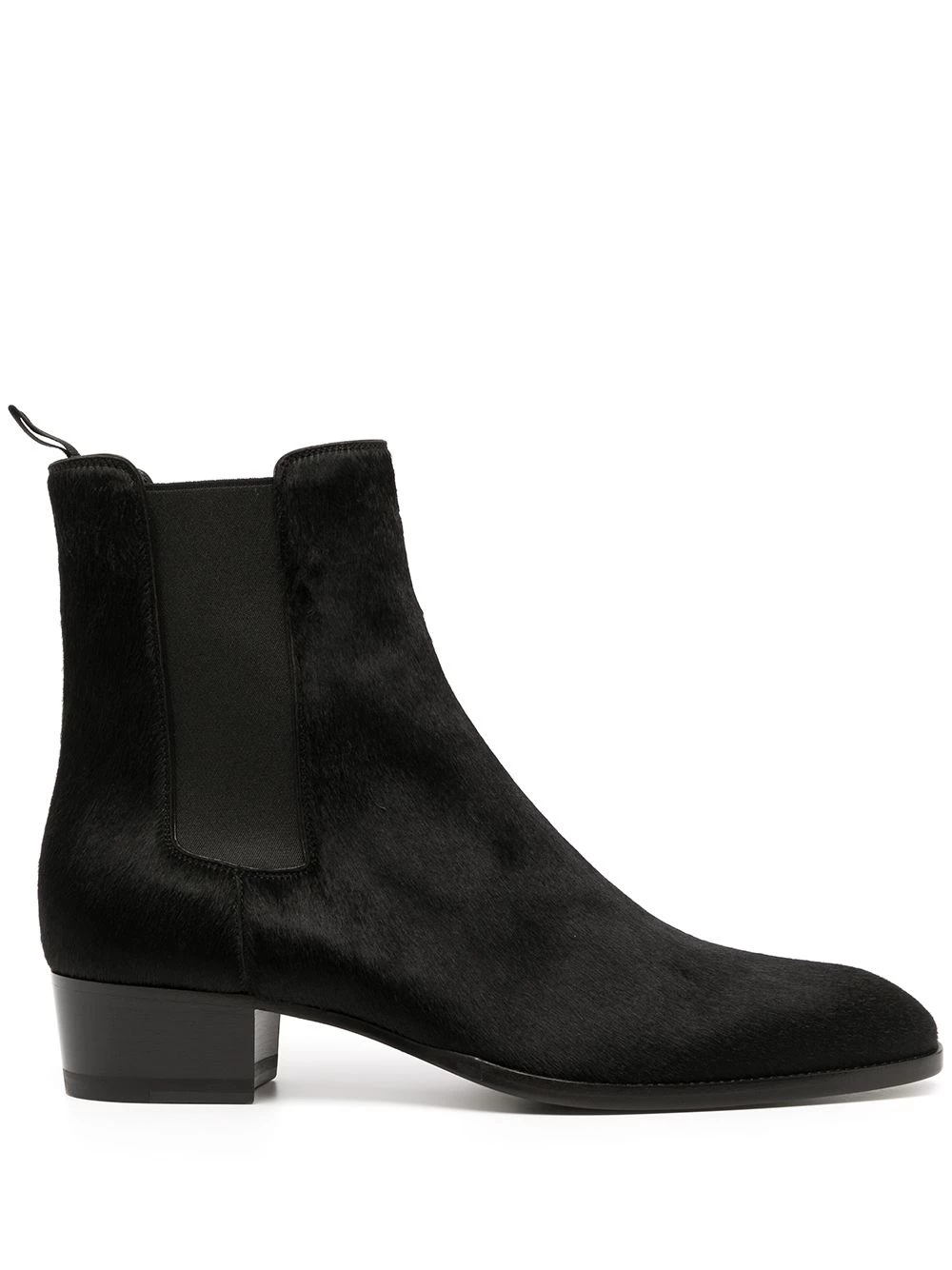 Saint Laurent Wyatt 40mm pony hair Chelsea boots