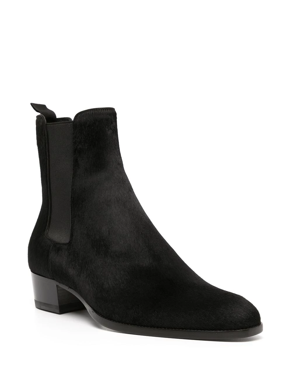 Saint Laurent Wyatt 40mm pony hair Chelsea boots