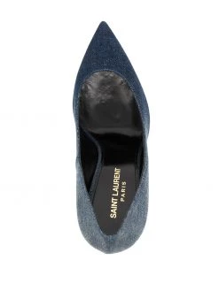 Saint Laurent 100mm denim pumps