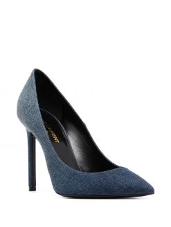 Saint Laurent 100mm denim pumps