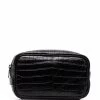 Saint Laurent embossed logo wash bag
