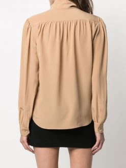 Saint Laurent pussy-bow silk blouse