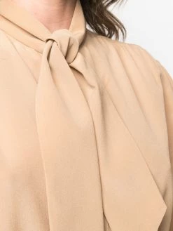 Saint Laurent pussy-bow silk blouse