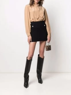 Saint Laurent pussy-bow silk blouse