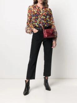 Saint Laurent silk muslin floral-print blouse