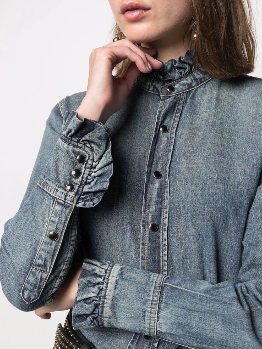 Saint Laurent long-sleeve denim shirt
