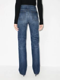Saint Laurent flared high-waisted jeans