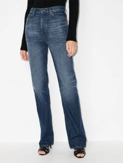 Saint Laurent flared high-waisted jeans