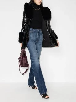 Saint Laurent flared high-waisted jeans