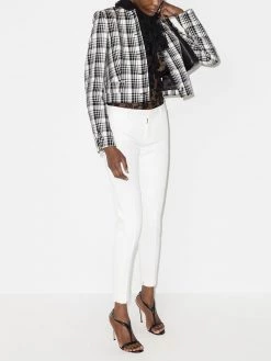 Saint Laurent pleated front slim-fit trousers