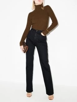 Saint Laurent roll-neck ribbed-knit jumper