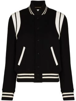 Saint Laurent two-tone varsity jacket