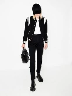 Saint Laurent two-tone varsity jacket