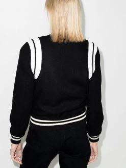 Saint Laurent two-tone varsity jacket