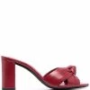 Saint Laurent knot-detail leather mules