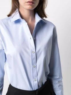 Saint Laurent spread-collar long-sleeve shirt