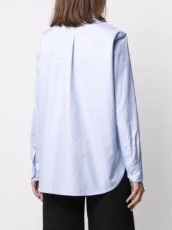 Saint Laurent spread-collar long-sleeve shirt