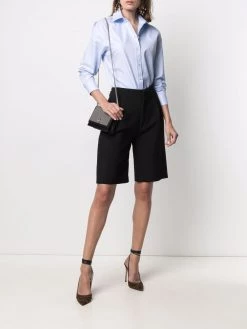 Saint Laurent spread-collar long-sleeve shirt