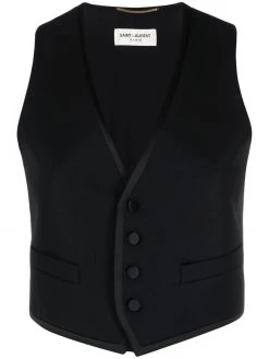 Saint Laurent virgin wool waistcoat