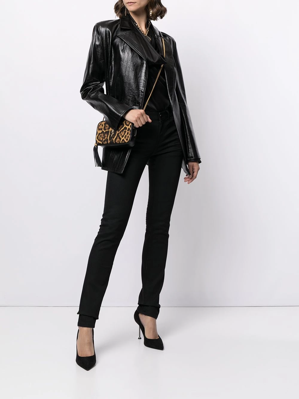 Saint Laurent skinny mid-rise jeans