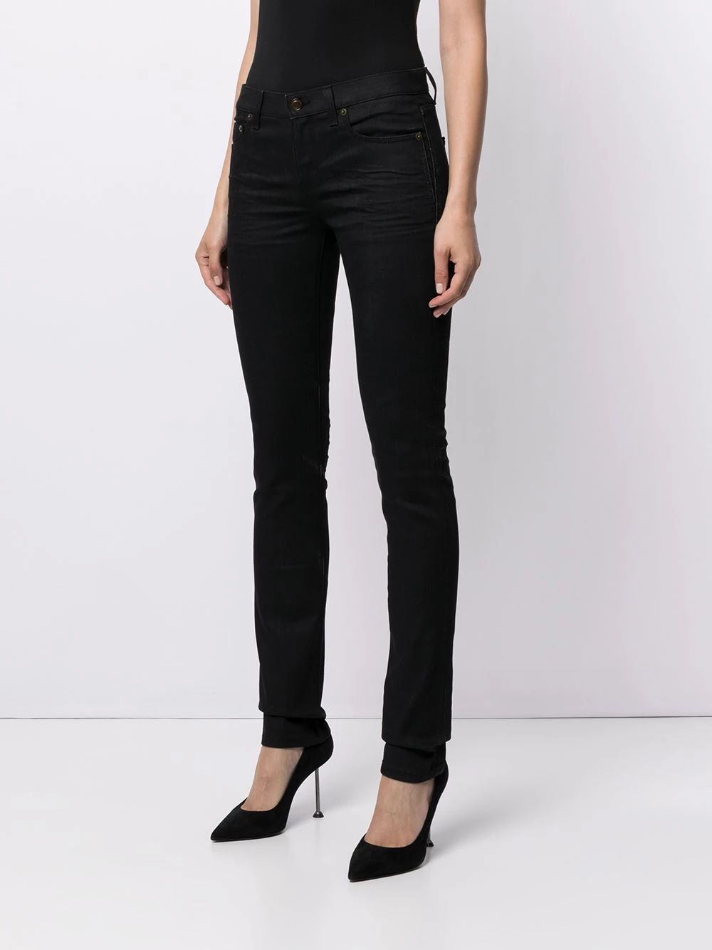 Saint Laurent skinny mid-rise jeans