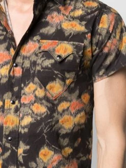 Saint Laurent floral-print short-sleeve shirt