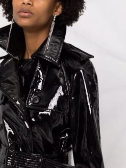 Saint Laurent stretch-vinyl trench coat