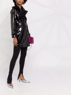 Saint Laurent stretch-vinyl trench coat