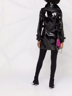 Saint Laurent stretch-vinyl trench coat