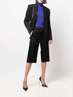 Saint Laurent lurex undershirt roll-neck jumper