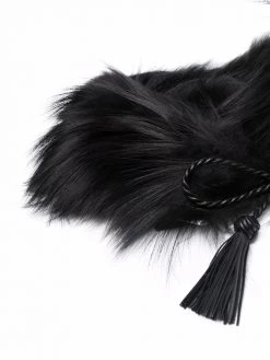 Saint Laurent fur tassel headband
