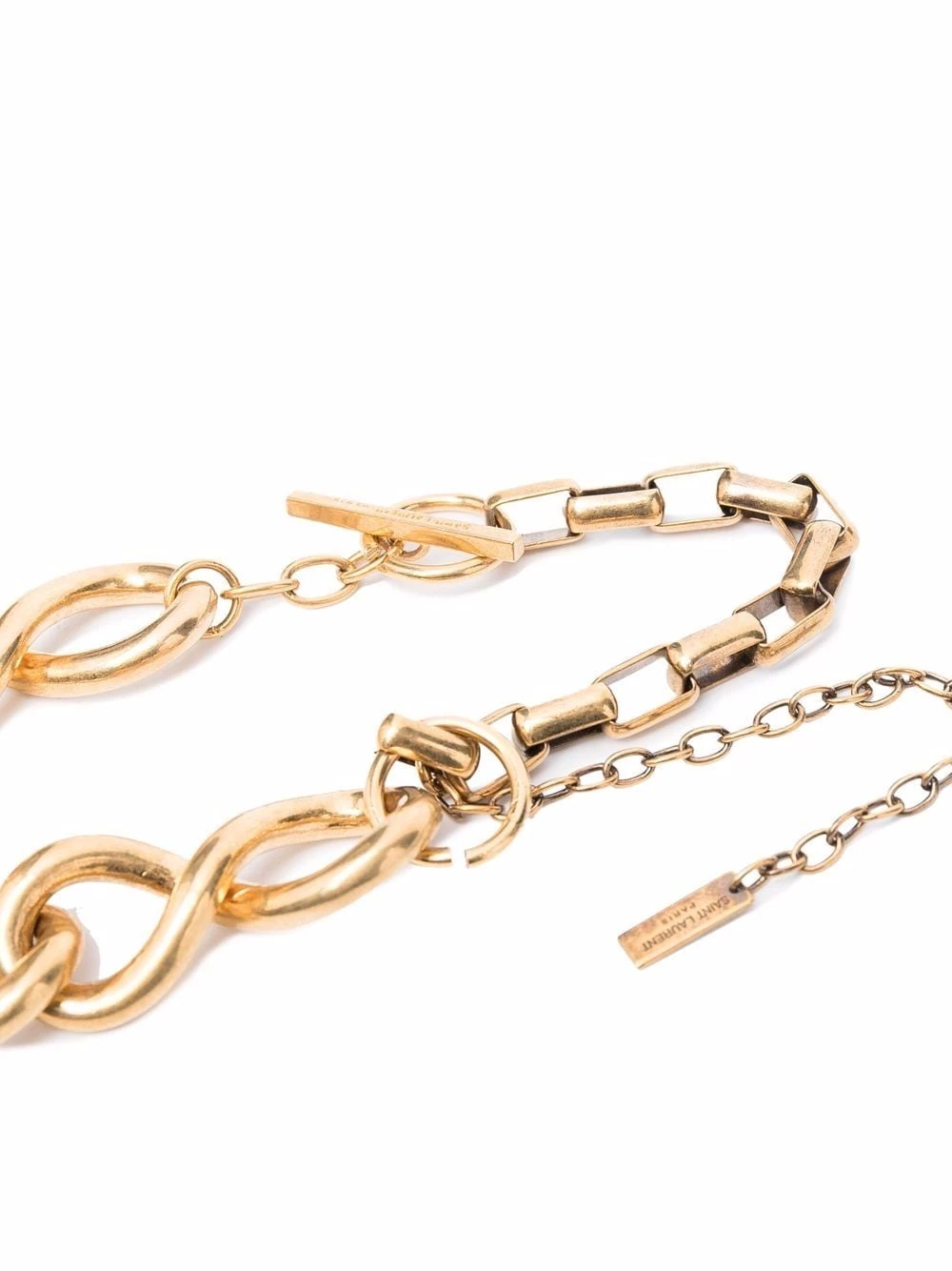 Saint Laurent charm chain-link belt