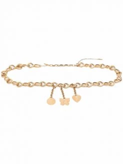 Saint Laurent charm chain-link belt