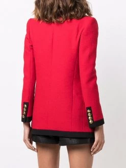 Saint Laurent contrast-trim blazer