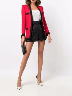 Saint Laurent contrast-trim blazer